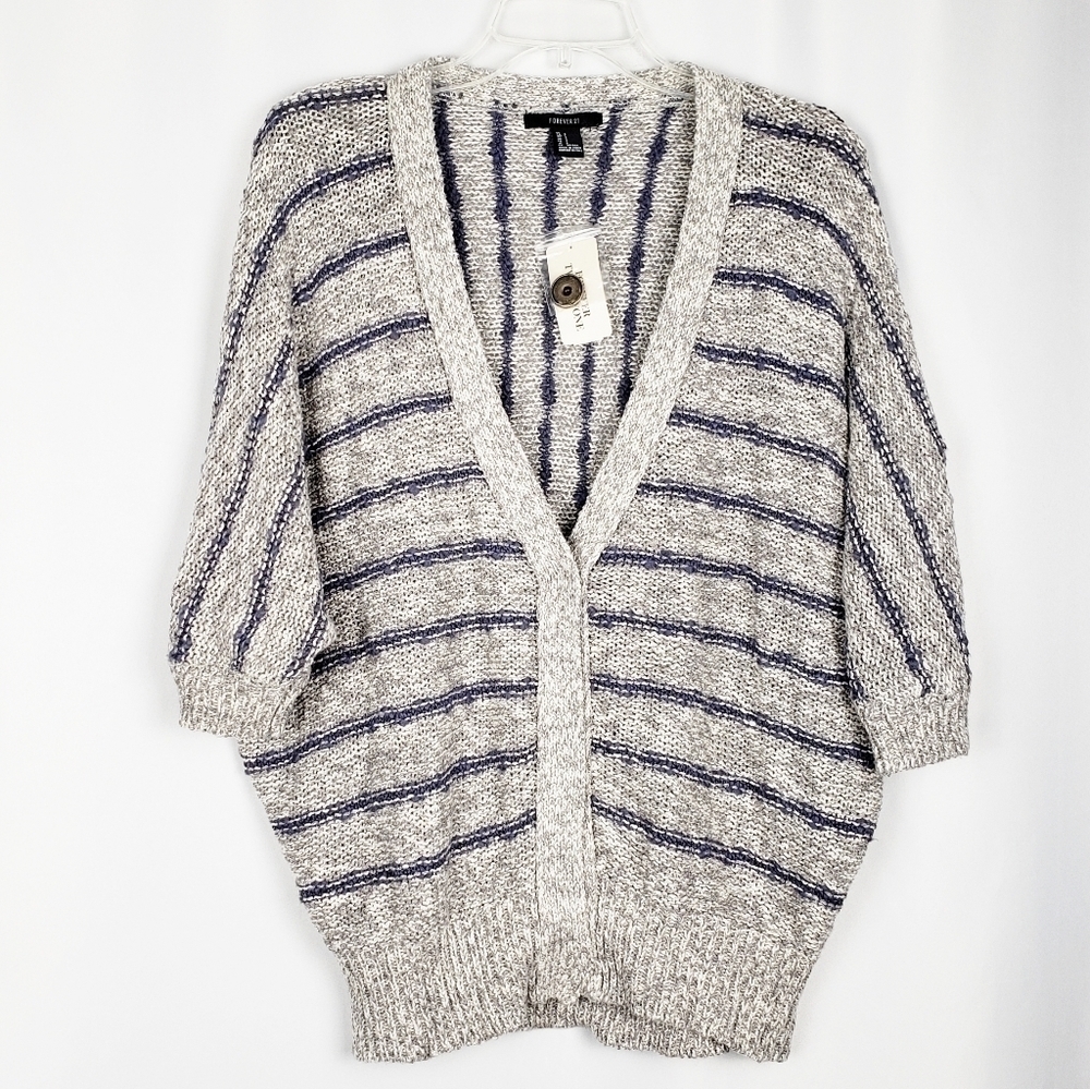 FOREVER 21 short sleeve cardigan sweater